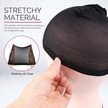 FANDAMEI Wig Caps - Elastic Nylon Stocking Caps for Women