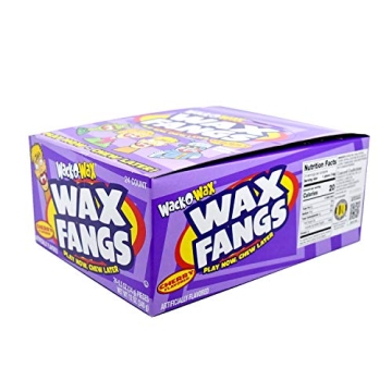Wack-O-Wax Fangs 24-Count Cherry Flavor for Fun