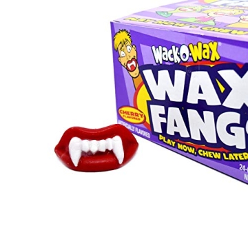 Wack-O-Wax Fangs 24-Count Cherry Flavor for Fun