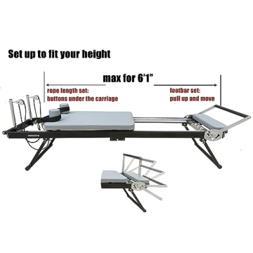 Nexace Pilates Reformer - Foldable & Home Use Equipment