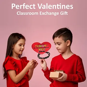 Cute Friendship Bracelets with Cards for Valentine's Day