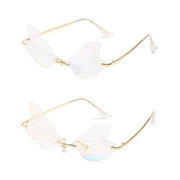 Vintage Dragonfly Wing Sunglasses UV400 Protection Unisex