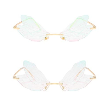 Vintage Dragonfly Wing Sunglasses UV400 Protection Unisex