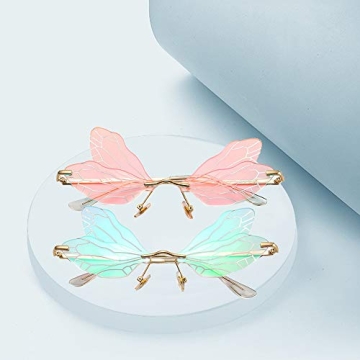 Vintage Dragonfly Wing Sunglasses UV400 Protection Unisex