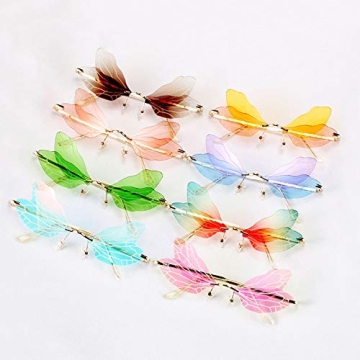 Vintage Dragonfly Wing Sunglasses UV400 Protection Unisex