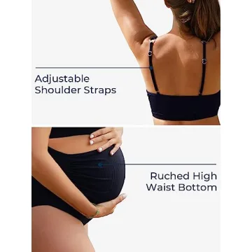 Summer Mae Maternity Ribbed Bikini for Moms-to-Be