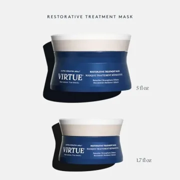 VIRTUE Restorative Hair Mask Treatment for Damaged Hair with Keratin and Baobab Seed Oil, Safe for All Hair Types, Color Safe
