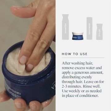 VIRTUE Restorative Hair Mask Treatment for Damaged Hair with Keratin and Baobab Seed Oil, Safe for All Hair Types, Color Safe