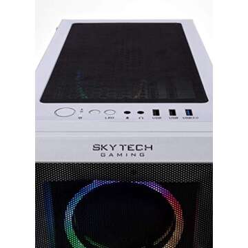 Skytech Chronos Gaming PC Desktop - AMD Ryzen 7 3700X 3.6GHz, RTX 3070 8GB, 16GB DDR4 3200, 1TB NVME, 650W Gold PSU, Windows 10 Home 64-bit