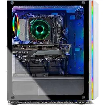 Skytech Chronos Gaming PC Desktop - AMD Ryzen 7 3700X 3.6GHz, RTX 3070 8GB, 16GB DDR4 3200, 1TB NVME, 650W Gold PSU, Windows 10 Home 64-bit