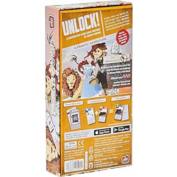 UNLOCK! The Adventures of Oz Card Game - Cooperative Tabletop Escape Room Experience! Fun Family Gam...