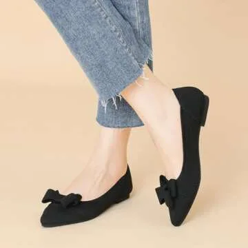 AHZEHRSE Women's Comfortable Ballet Flats for Effortless Style