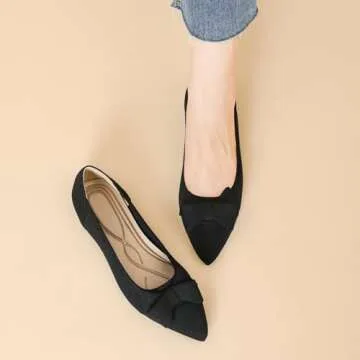 AHZEHRSE Women's Comfortable Ballet Flats for Effortless Style