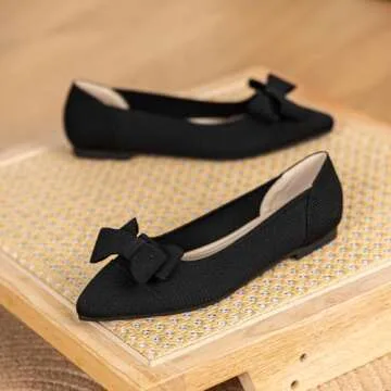 AHZEHRSE Women's Comfortable Ballet Flats for Effortless Style