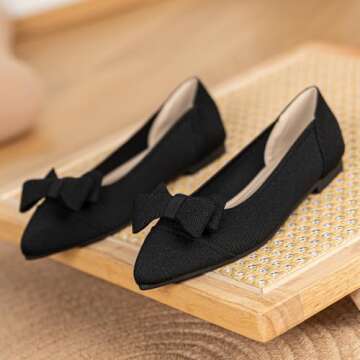 AHZEHRSE Women's Comfortable Ballet Flats for Effortless Style