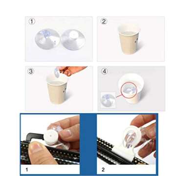 Exterior Roller Shade, Blackout Blind Shade with Suction Cups Temporary Portable Window Cover Curtain