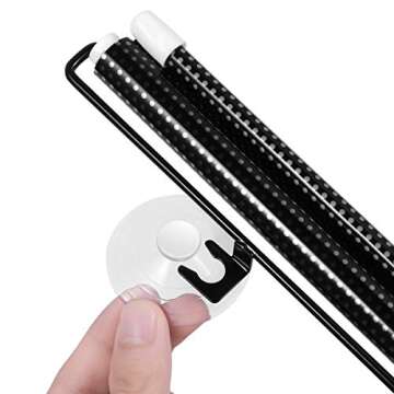 Exterior Roller Shade, Blackout Blind Shade with Suction Cups Temporary Portable Window Cover Curtain