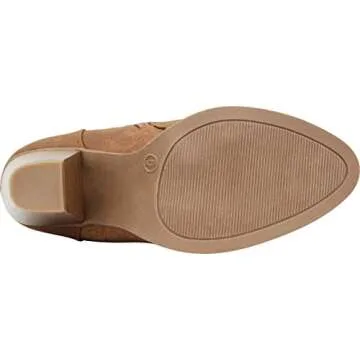 Cambridge Select Women's Closed Toe Lace-up Chunky Stacked Heel Over The Knee Boot,6 B(M) US,Tan PU