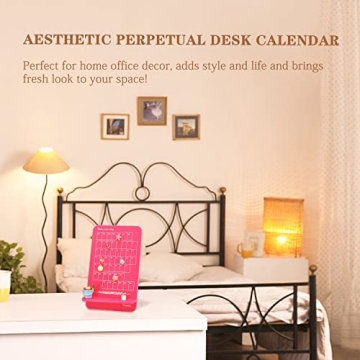 Yuseful Acrylic Desk Calendar - Stylish Perpetual Planner