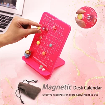 Yuseful Acrylic Desk Calendar - Stylish Perpetual Planner