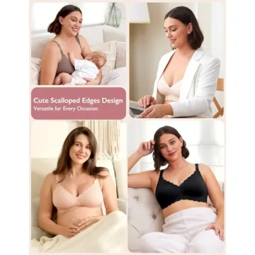 MomCozy Nursing Bra - Wireless & Seamless Support for Moms
