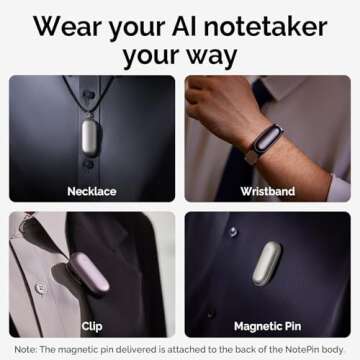 AI Voice Recorder, PLAUD NotePin Voice Recorder, App Control, AI Notetaker, AI Transcribe & Summariz...