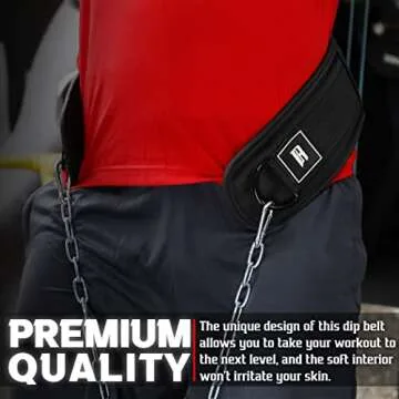 Dip Belt with Chain for Weightlifting - Multifunctional Support