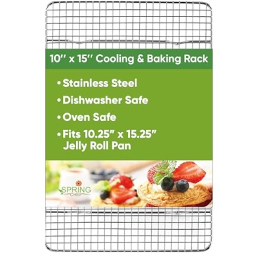 Spring Chef Stainless Steel Cooling Rack | Heavy Duty & Versatile