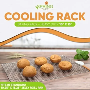 Spring Chef Stainless Steel Cooling Rack | Heavy Duty & Versatile