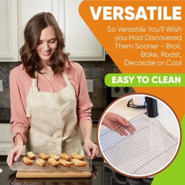 Spring Chef Stainless Steel Cooling Rack | Heavy Duty & Versatile