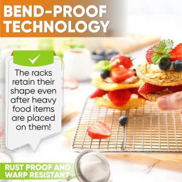 Spring Chef Stainless Steel Cooling Rack | Heavy Duty & Versatile