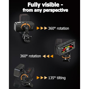 Ranch Accessories Rechargeable Clip-On Guitar Tuner