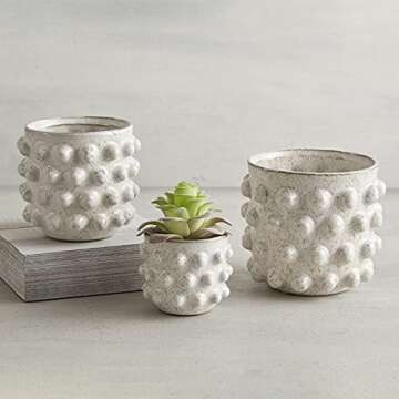 47th & Main 3" Decorative Ceramic Planter Pot