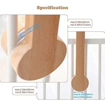 Adjustable Baby Crib Mobile Holder in Beech Wood