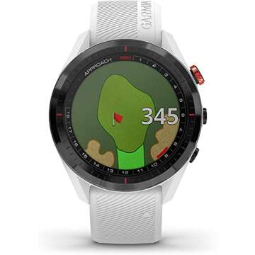 Garmin Approach S62 Golf Watch with Charging Accessories Bundle