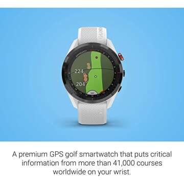 Garmin Approach S62 Golf Watch with Charging Accessories Bundle