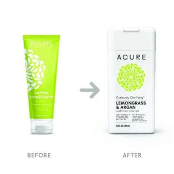 Acure Lemongrass Argan Stem Cell Shampoo & Conditioner 8 Oz