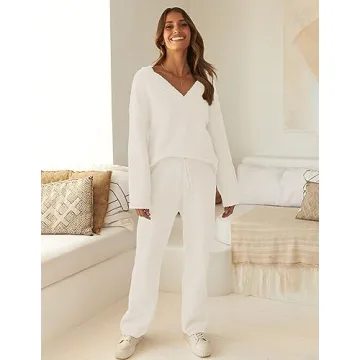 Cozy MEROKEETY Women's Fuzzy Fleece Pajama Set - Style & Comfort