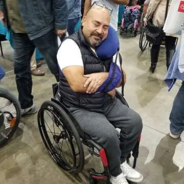 DreamSling Travel Pillow - First Neck Pillow with an Arm-Sling! Supports The Head, Body, and Arms, Providing The Leaning Support. Perfectly Balanced Sleep System Anywhere! (Navy)