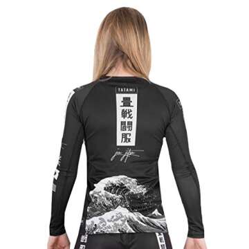 Tatami Fightwear Women's Kanagawa Long Sleeve Rashguard - XL - Black