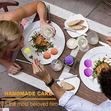 Rose Silicone Cake Tray Molds for Baking and Soaps