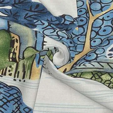 Chinoiserie Pillow Covers 22x22 Set - Blue & Green