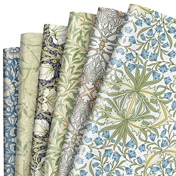 ChicRosa Elegant William Morris Floral Gift Wrap