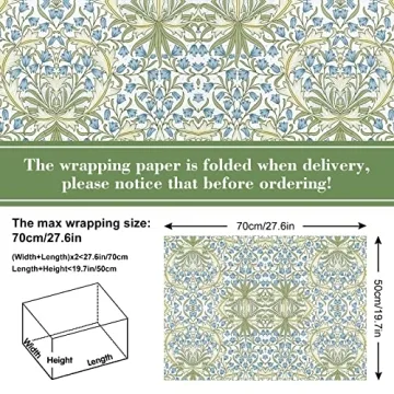 ChicRosa Elegant William Morris Floral Gift Wrap