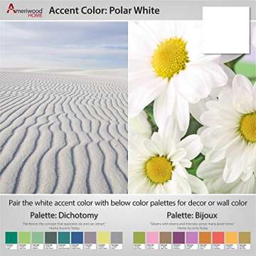 Ameriwood Home Large Parsons 2-Drawer Computer Desk, White