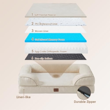 Orthopedic Memory Foam Dog Bed for Small Dogs