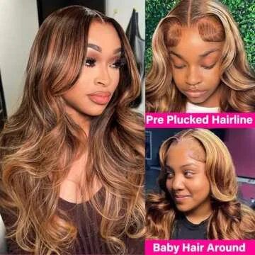 Oisiyu Ombre Honey Blonde Lace Front Wig - 180% Density