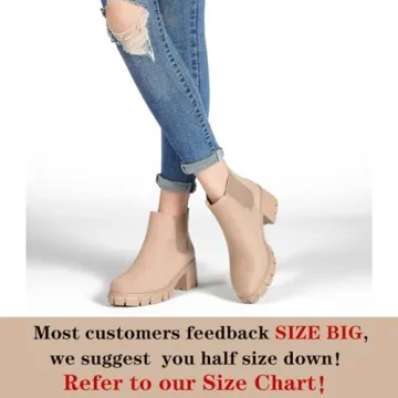 GOUPSKY Stylish Chelsea Ankle Boots for Women