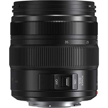 Panasonic Lumix G X Vario 12-35mm f/2.8 II ASPH. Power O.I.S. Lens + 58mm UV Filter + Fibercloth + Lens Capkeeper Bundle