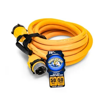 Camco 25-Foot Marine Extension Cord for Easy Power Access